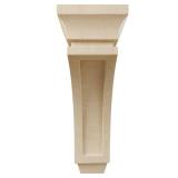 Ekena Millwork CORW03X07X10LURW Small Lucan Wood Corbels, 3 3/8\"W x 6 3/4\"D x 10\"H, Rubberwood