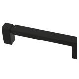 Franklin Brass (10-Pack) Matte Black Cabinet Handles, 3-3/4 Inch Hole Center, Modern Pulls for Drawers, Kitchen Cabinet Door, Dressers | Asymmetric - Retail: $26
