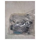 Franklin Brass (10-Pack) Matte Black Cabinet Handles, 3-3/4 Inch Hole Center, Modern Pulls for Drawers, Kitchen Cabinet Door, Dressers | Asymmetric - Retail: $26