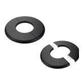 Tsnamay 2 Pcs Wall Split Flange, ABS Round Self-Adhesive Escutcheon Plate Buckles Design for 2\"/51mm Diameter Pipe
