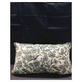 14\"x24\" Jacobean Floral Throw Pillow Green and Blue - Threshold designed with Studio McGee