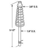 Prime-Line N 6638 5-1/2 In. Bi-Fold Door Guide Rod, for Slimfold Doors (Single Pack)