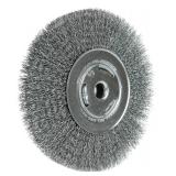Weiler 06655 Wolverine 7\" Wide Face Bench Grinder Wheel, .014\" Crimped Steel Wire Fill, 5/8\" Arbor Hole, Made in the USA