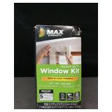 Duck MAX Strength Window Insulation Kit, Winter Window Seal Kit Fits up to 5 Windows, Heavy Duty Shrink Film Cuts to Size for Easy Indoor Installation, Window Tape Included,62 In. x 210 In., Clear