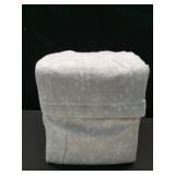 Queen Christmas Flannel Sheet Set Gray Snowflake - Wondershop - Retail: $35