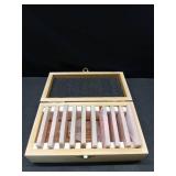 HHIP 3900-3012 10 Pair 1/8 Precision Parallel Set, 1/8\" x 3\", Wooden Case - Retail: $41