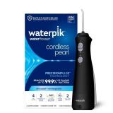 Waterpik Cordless Pearl Rechargeable Portable Water Flosser for Teeth, Gums, Braces Care and Travel with 4 Flossing Tips - ADA Accepted, WF-13 Black, Packaging May Vary - Retail: $70