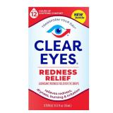 Clear Eyes Redness Eye Relief Eye Drops, 0.5 fl oz (Pack of 1)