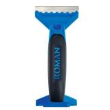 Roman Wallpaper Removal Scraper with Roller, 3.25-inch Steel Shaver Blade, Strips Wallpaper, Blue