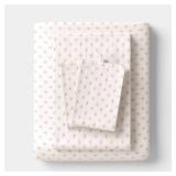 Full Christmas Holiday Cotton Sateen Sheet Set Candy Canes - Wondershop - Retail: $30