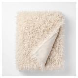 Cream Extra Plush Throw - 50 x 50\" - Threshold designed with Studio McGee - Retail: $40