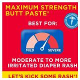 Boudreaus Butt Paste Max Strength Diaper Rash Cream for Baby, Ointment With Zinc Oxide, 4 oz Tube