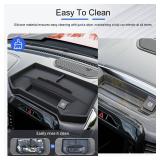 CZmenghe 12 Inches and 14.4 Inches Screen Dashboard Storage Organizer Compatible with 2019-2026 Dodge RAM 1500 Dashboard Storage Tray Replacement for 2019-2026 Dodge RAM 1500 Accessories