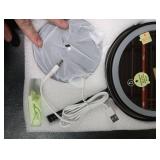 Lighted Makeup Mirror, 3000 mAh Rechargeable Double Sided Magnifying Vanity Mirror with 3 Colors, 1x/10x, 360° Rotation , Brightness Adjustable Magnification Cosmetic Light up Mirror, Women Gift