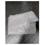 Lecloud Grey Sheer Curtains 45 Inch Long 2 Panels, Short Voile Drapes for Dining Small Windows, Light Filtering Voile Curtain for Living Room Bedroom Bathroom, Dual Rod Pocket, 40 Wx45 L