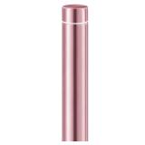 Vesici 1 Pack Slim Water Bottle 8.8 oz Small Stainless Steel Purse Compact Insulated Water Bottles Camping Travel Backpack Pocket Flask for Car Cold Coffee Tea (Rose Gold)