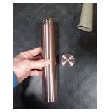 Vesici 1 Pack Slim Water Bottle 8.8 oz Small Stainless Steel Purse Compact Insulated Water Bottles Camping Travel Backpack Pocket Flask for Car Cold Coffee Tea (Rose Gold)