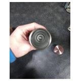 Vesici 1 Pack Slim Water Bottle 8.8 oz Small Stainless Steel Purse Compact Insulated Water Bottles Camping Travel Backpack Pocket Flask for Car Cold Coffee Tea (Rose Gold)