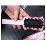 Auhrjomra Curl Defining Brush Pink, Volume Curly Hair Brush for Effortlessly Detangling Shaping and Styling Women