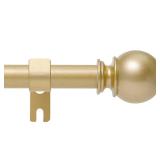 Gold Curtain Rod for Windows 28 to 48 Inch, 5/8 Inch Diameter Heavy Duty Splicing Adjustable Curtain Rods With Brackets, Easy to Install, Suitable for Bedroom, Patio and Outdoor
