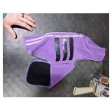 Queenmore Medium Dog Sweaters, Soft Fleece Vest Pullover Dog Jacket with Leash Hole, Warm Winter Dog Clothes Cold Weather Doggy Dachshund Sweater for Medium Dogs Cats Boy or Girl (Lavender, M)