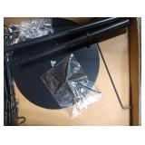 Cinnvoice Wire Tree Christmas Metal Ornament Tree Black Wrought Iron Ornaments Display Stand Features Hooks Easy Assembly for Xmas Small Craft Items Hanging Decor