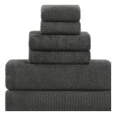 BXRBXR Large Bath Towels Set 30x60 Inches Super Soft Absorbent Quick Dry Luxury Microfiber Shower Towels for Bathroom -Charcoal Grey,Pack of 6