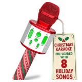 Move2Play, Christmas Karaoke Microphone | Includes Pre-Loaded Songs & Bluetooth | Kids Toy for All Ages 2, 3, 4, 5, 6+ Year Old Girls, Boys & Toddlers | Stocking Stuffer