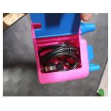 NuLink Electric Portable Dual Nozzle Balloon Blower Pump Inflation for Decoration, Party, Sport [110V~120V, 600W, Rose Red]