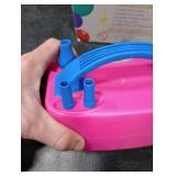 NuLink Electric Portable Dual Nozzle Balloon Blower Pump Inflation for Decoration, Party, Sport [110V~120V, 600W, Rose Red]