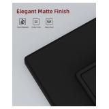 AIDA Single Pole Rocker Decorator Light Switch, 15 Amp Self-grounding Electrical Light Switches, Wall Plate Included, Residential Grade, UL Listed (10 Pack, Matte Black)