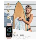 Fitness Tracker, Smart Watches for Women with 24/7 Heart Rate Monitor, Sleep Tracker, Breathing Training, 1.47 Fitness Watches for Women with 24 Sports Modes, Activity Tracker as Gift (4 Bands)