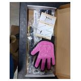 B-Land Carpet Rake for Pet Hair Removal, Reusable Pet Hair Remover with 60in Adjustable Long Handle, Carpet Scraper Dog Cat Hair Remover Tool for Rugs, Mats