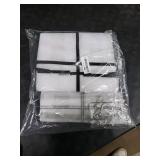 KEEPJOY Over the Door Shoe Organizer, Hanging Shoe Organizer with 4 Hooks, Shoe Holder with 14 Mesh Pockets Closet Door Shoe Storage Bag (White-2Pack)