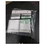 KEEPJOY Over the Door Shoe Organizer, Hanging Shoe Organizer with 4 Hooks, Shoe Holder with 14 Mesh Pockets Closet Door Shoe Storage Bag (White-2Pack)