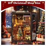 3DVASE Book Nooks for Adults, DIY Miniature Dollhouse Book Nook Kit, Model Kits Craft Kits for Adults with Led Light and Music Mechanism, Adult Craft Kits Gifts for Family and Friends