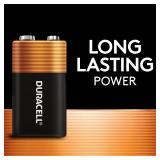 Duracell Coppertop 9V Battery, 6 Count (Pack of 1), 9 Volt with Long-lasting Power, All-Purpose Alkaline 9V Battery for Household and Office Devices