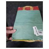 qiqee Medium Size Paper Gift Bags With Handles 10.6x8.3x4.3 16 Solid Colors Party Favor Bags 16-Packs