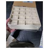 pickpiff Drawer Jewelry Organizer & Display Trays: 2pcs 24grid Velvet Stackable Jewelry Case (13.8x9.4x1.2inch) - Soft Beige Ring Storage Bracelet Holder Earring Box