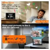 MYFMLI Digital Alarm Clock for Seniors - No-Abbreviation Date HD Display Auto Dimming Photo FrameWhite Noise DST Adjustment, Ideal Gift for Elders (10inch Black)