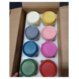 GLATABAM 10 OZ 8Pack, Overnight Oats Jars with Lids, Glass Meal Prep Containers, Airtight Mason Jars for Breakfast, Yogurt Parfait, Salad & Smoothies, Leakproof and Reusable Food Storage Jars