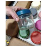 GLATABAM 10 OZ 8Pack, Overnight Oats Jars with Lids, Glass Meal Prep Containers, Airtight Mason Jars for Breakfast, Yogurt Parfait, Salad & Smoothies, Leakproof and Reusable Food Storage Jars