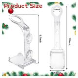 12 Pcs Christmas Electric Window Candle Lamp Holders with Strong Suction Cups Window Plastic Suction Cup Candle Holders for Windows to Secure Christmas Holiday Small Flameless(Clear)