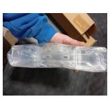 12 Pcs Christmas Electric Window Candle Lamp Holders with Strong Suction Cups Window Plastic Suction Cup Candle Holders for Windows to Secure Christmas Holiday Small Flameless(Clear)