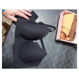 HBselect Jelly Bras for Women No Underwire 3PCS Comfort Wireless Push Up Bras Seamless Scalloped Lift Everyday Bralettes Large