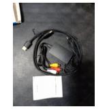 Tengchi RCA to HDMI Converter, Composite to HDMI Adapter Support 1080P PAL/NTSC Compatible with PS one, PS2, PS3, STB, Xbox, VHS, VCR, Blue-Ray DVD Players