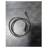 3ft Mini USB Cable, Standard USB 2.0 to Mini B Male Charger Cord Durable USB Mini to USB Charging Cable Compatible with PS3 Controller, MP3 Player, Camera, Dash Cam, Garmin GPS, Hero 3+(Black)