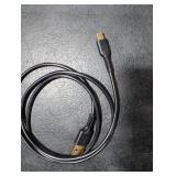 3ft Mini USB Cable, Standard USB 2.0 to Mini B Male Charger Cord Durable USB Mini to USB Charging Cable Compatible with PS3 Controller, MP3 Player, Camera, Dash Cam, Garmin GPS, Hero 3+(Black)