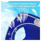 AIITLE Step in Dog Harness and Leash Set - No Pull Escape Proof Vest Harnesses with Soft Mesh and Reflective Bands, Adjustable Pet Outdoor Harnesses for Small and Medium Dogs Royal Blue M Grey Leash