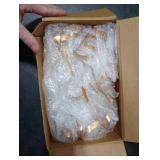 Daifunli Bulk Gold Metal Christmas Bow Ornaments for Christmas Tree Garland Wreath Bulk Bow with Clip Ornament Vintage Indoor Outdoor Home Xmas Party Decorations, 4 x 5 Inches